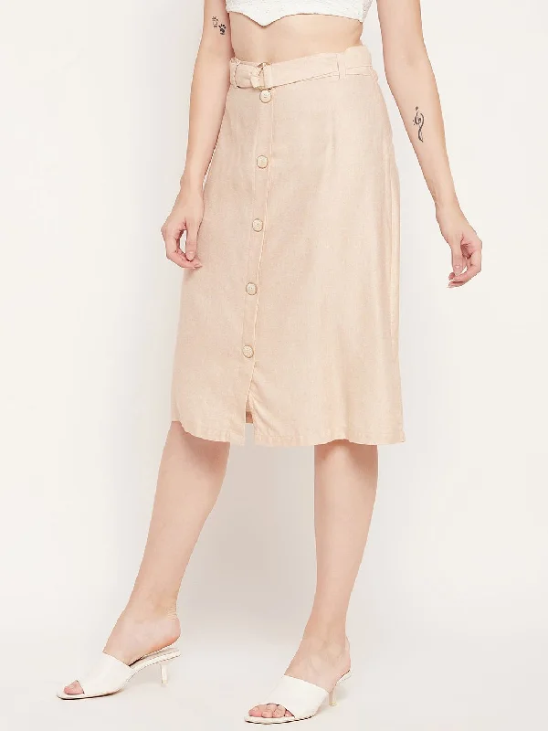 Madame Women Beige Skirt