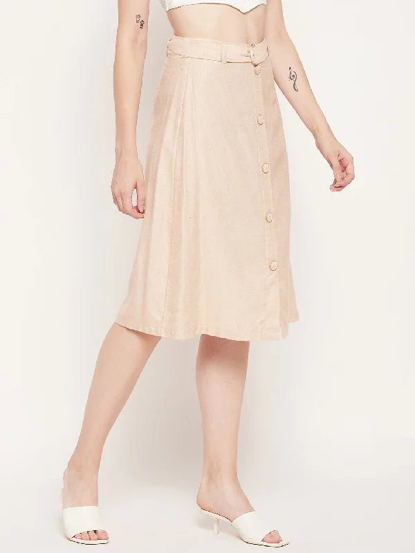 Madame Women Beige Skirt