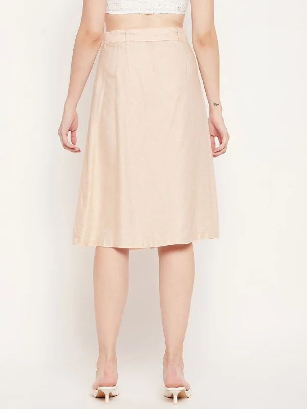 Madame Women Beige Skirt