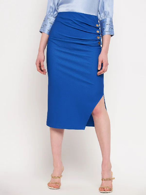 Madame Royalblue Pencil Skirt