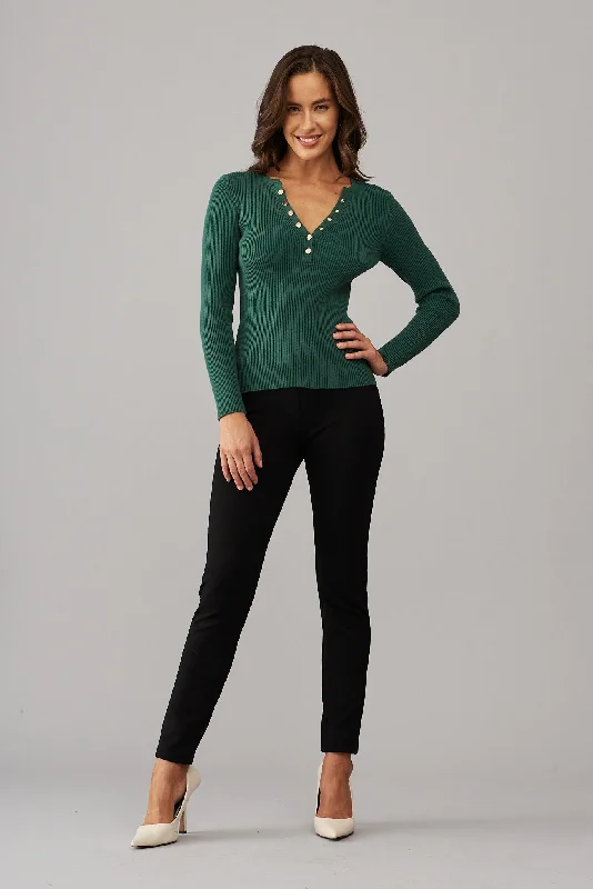 Dover Heights Knit In Emerald