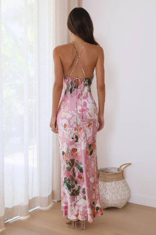 Feeling Moody Maxi Dress Pink