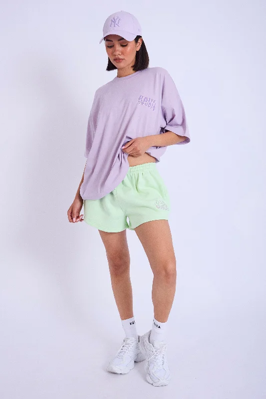 Kaiia Studio Bubble Logo Oversized T-shirt Lilac