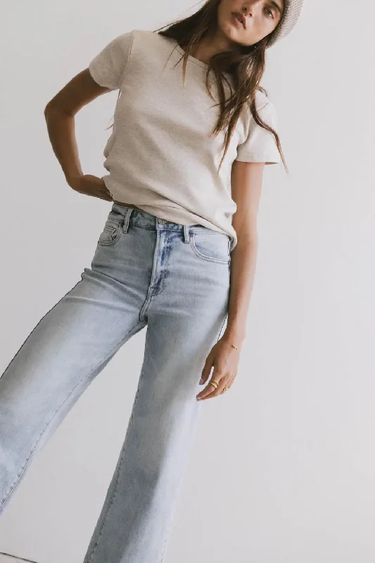 Briony Basic Tee in Oatmeal