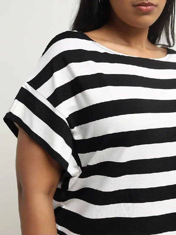 Gia Black & White Striped T-Shirt