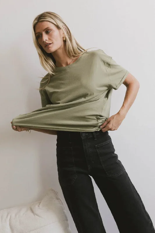 Gunner Basic Tee in Light Olive