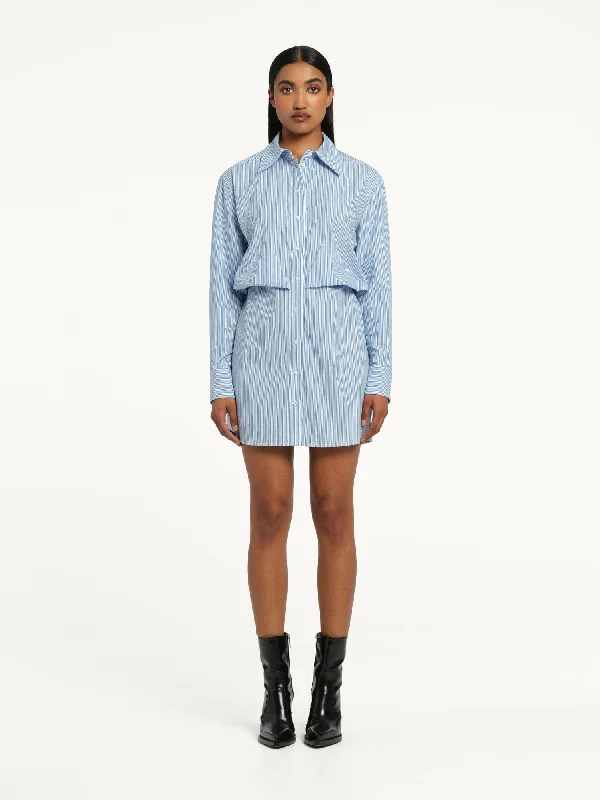 Georgia Shirt Dress Coastal Stripe