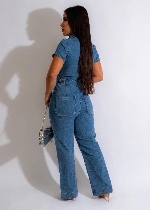 Say Nothing Jumpsuit Light Denim