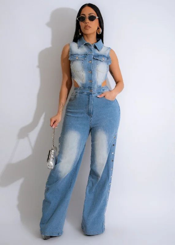 Voyager Jumpsuit Light Denim