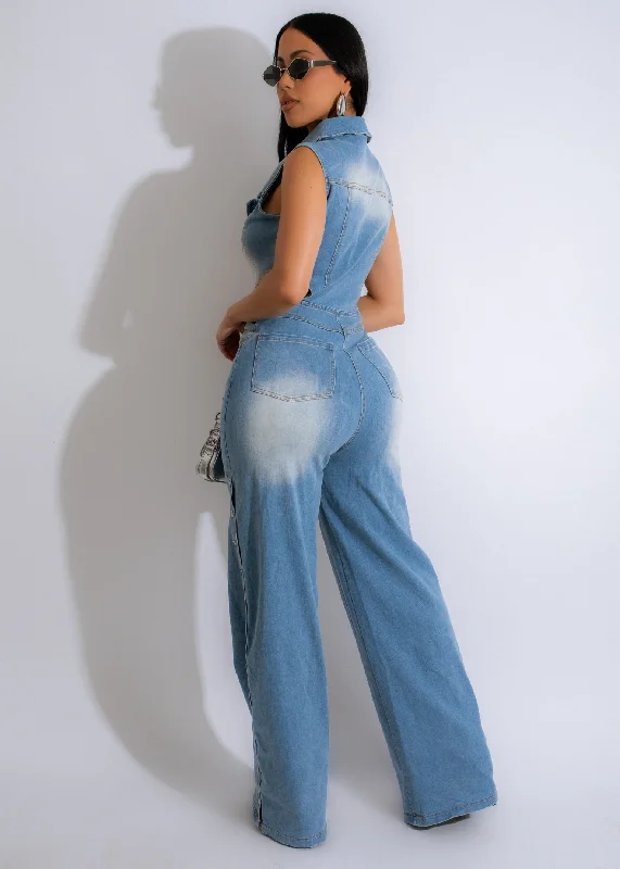 Voyager Jumpsuit Light Denim