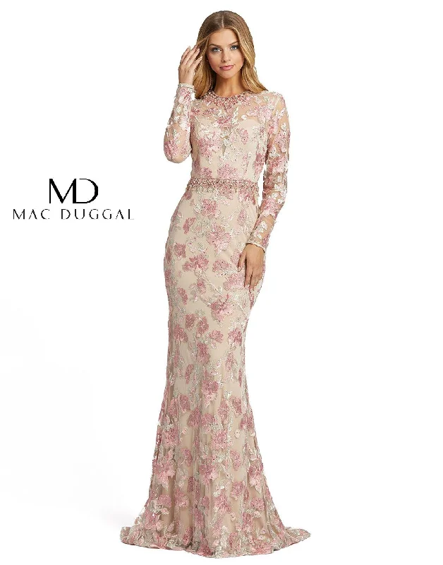 Crazy Discounts Inside!Mac Duggal Fitted Long Sleeve Evening Formal Dress