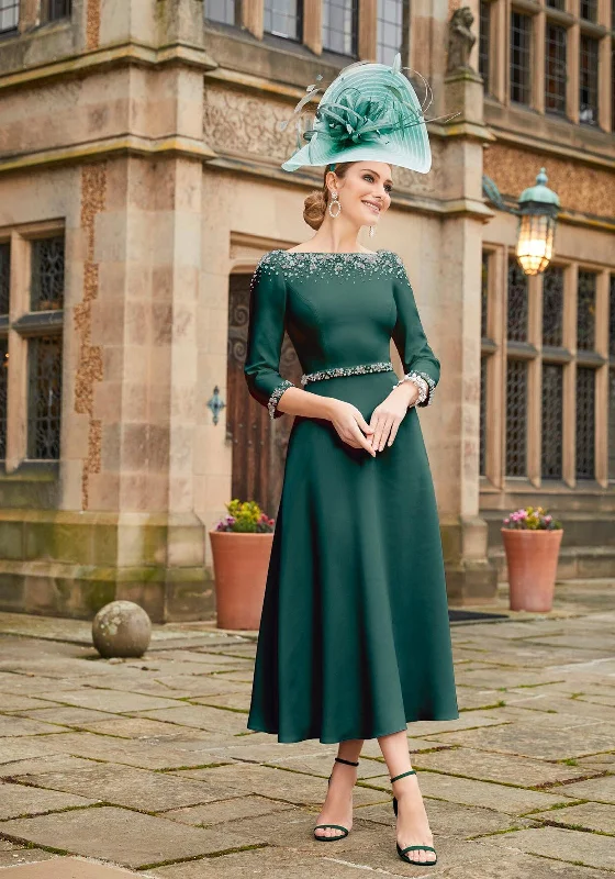 Don’t Wait – Deals Won’t Last!Veni Infantino Beaded Crepe Dress, Forest Green