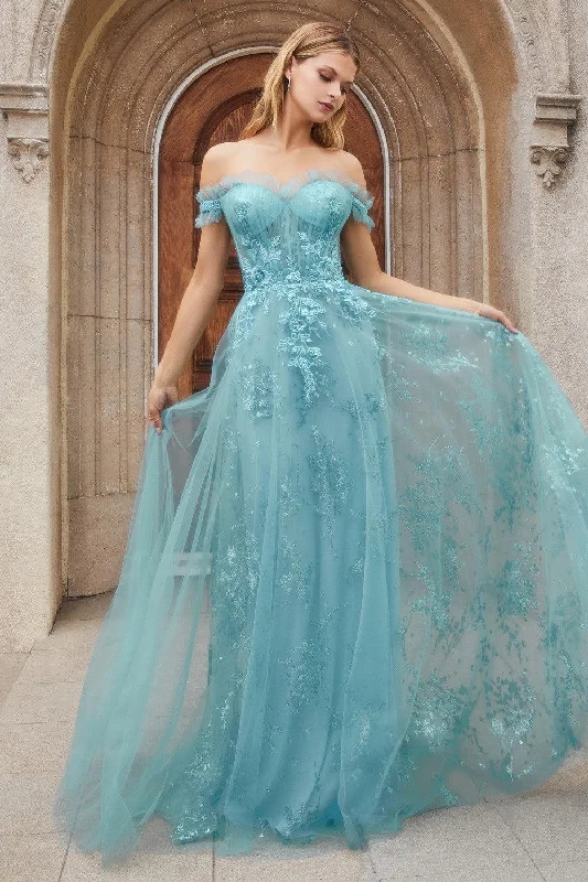 Save More with Every Purchase!Andrea & Leo A1154 Off Shoulder A Line Prom Gown