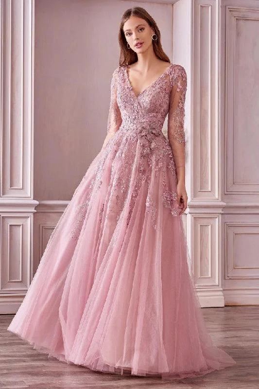 Savings You Can’t Ignore!Andrea & Leo A0988 Long Sleeve A Line Gown