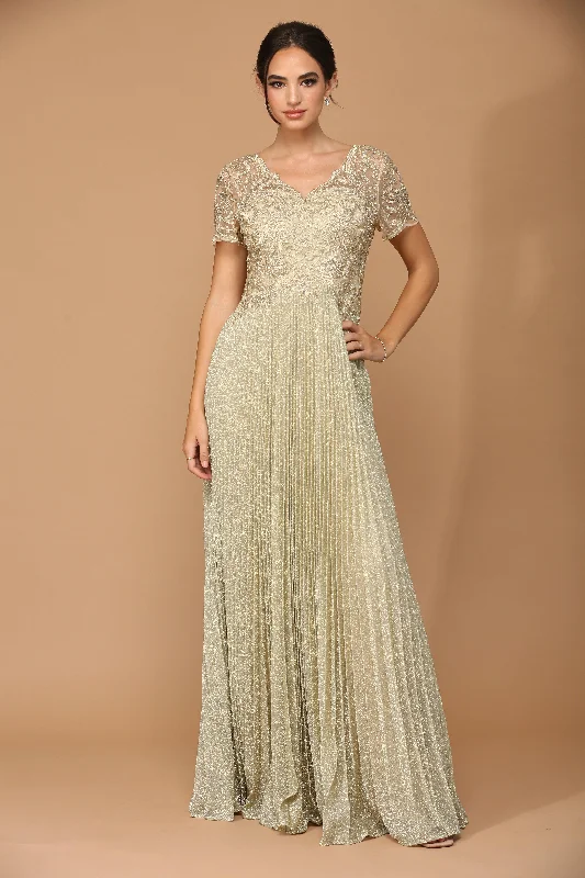 Your Dream Deal is Here!Mother of the Bride Long Formal Metallic Dress Sale