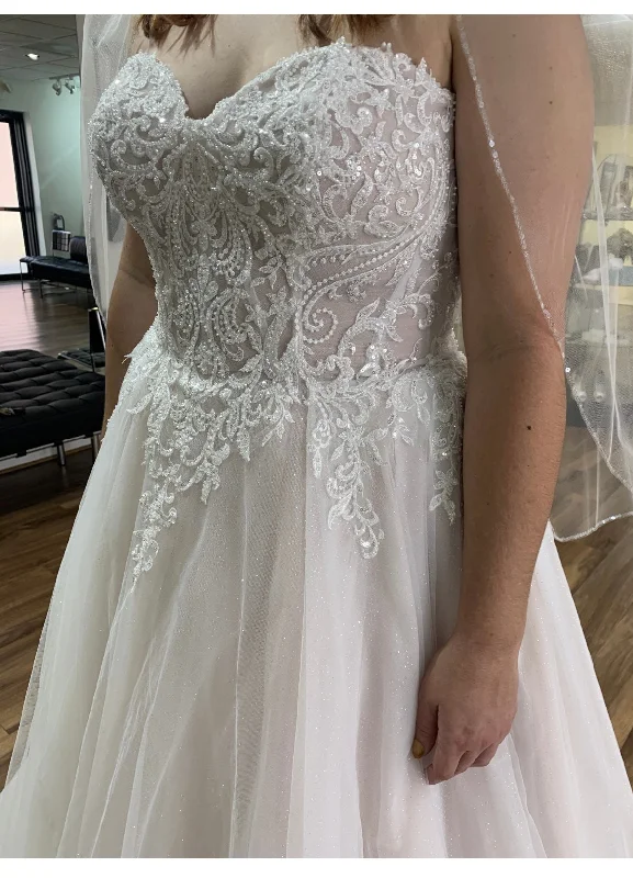 More Discounts, More Joy!Demetrios Dimitra Designs, Ivory Ball Gown