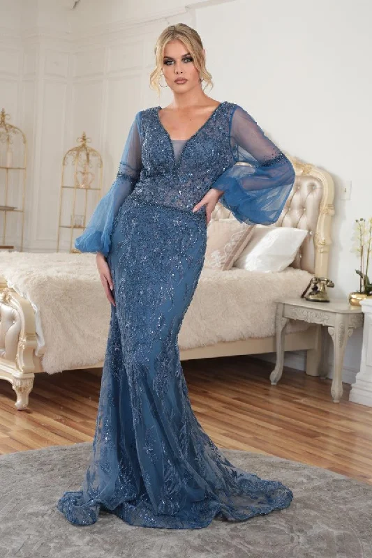 One Day Only – Huge Savings!High Couture NR2220 Long Formal Beaded Prom Dress