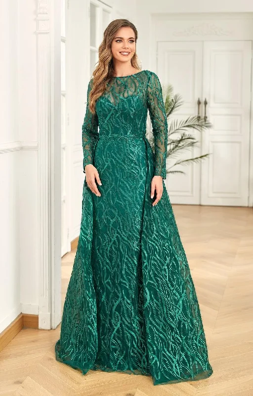 Your Wallet Will Thank You!High Couture NR2224 Long Sleeve Formal Evening Dress