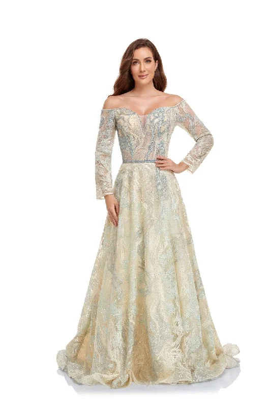 Unmissable Offers Await!High Couture NR2232 Prom Long Off Shoulder A Line Ball Gown Unmissable Offers Await!High Couture NR2232 Prom Long Off Shoulder A Line Ball Gown