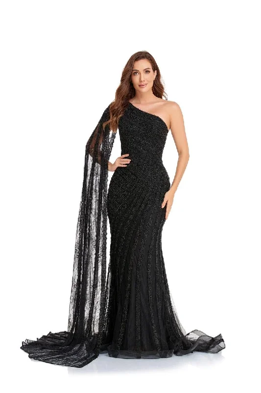 Your Best Deals Are Here!High Couture NR2233 Long One Shoulder Formal Prom Dress