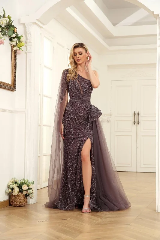 Your Favorite Items on Sale Now!High Couture NR2235 Long One Shoulder Formal Prom Dress