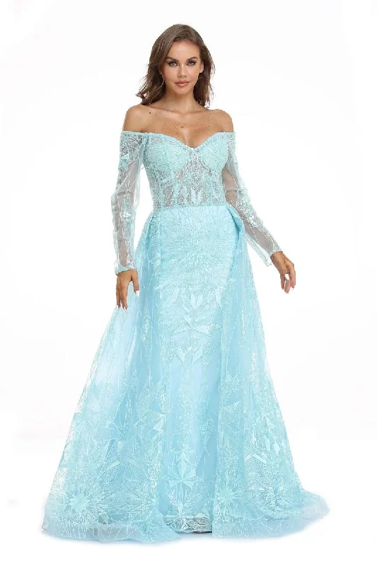 Mega Sale Happening Now!High Couture NR2239 Prom Long Off Shoulder Ball Gown