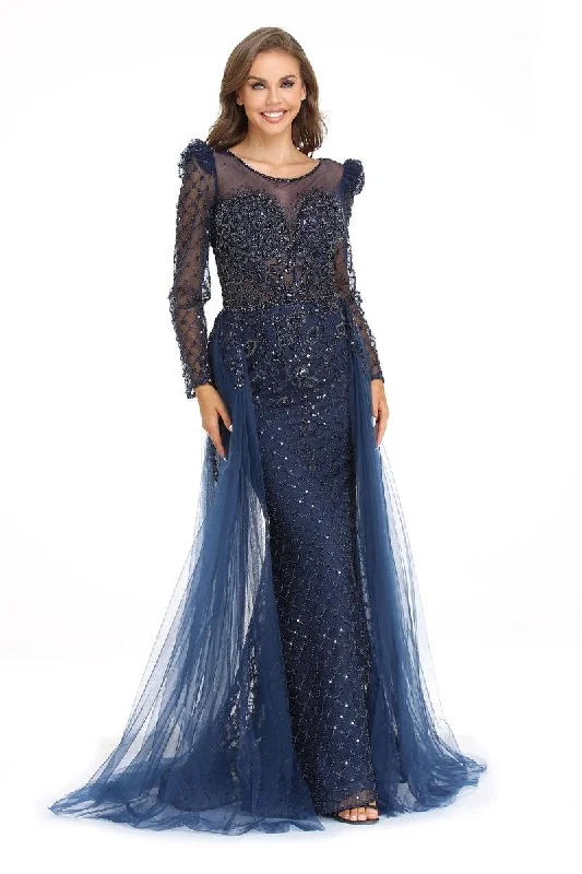 Save More Than Ever!High Couture NR2240 Long Sleeve Formal Evening Prom Gown