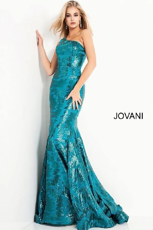 Biggest Sale of the Season!Jovani 1845 Prom Long One Shoulder Prom Dress Sale