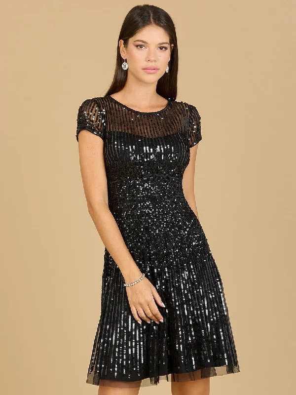 Don’t Wait – Shop Today!Lara Dresses 29180 Cap Sleeve Sequin Cocktail Dress