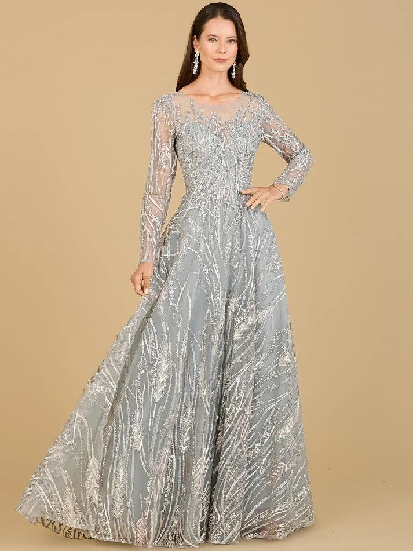 Incredible Savings Inside!Lara Dresses 29192 Long Sleeve Illusion Prom Dress