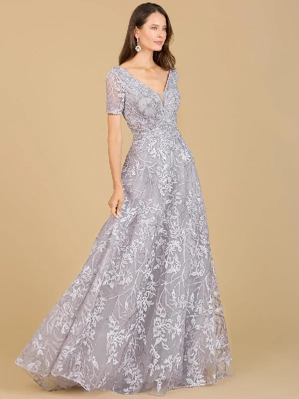Huge Price Cuts Await!Lara Dresses 29193 Short Sleeve Long Formal Evening Dress