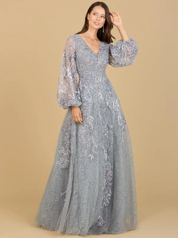 Your Favorite Sale is Back!Lara Dresses 29195 Long Ballon Sleeve Evening Gown