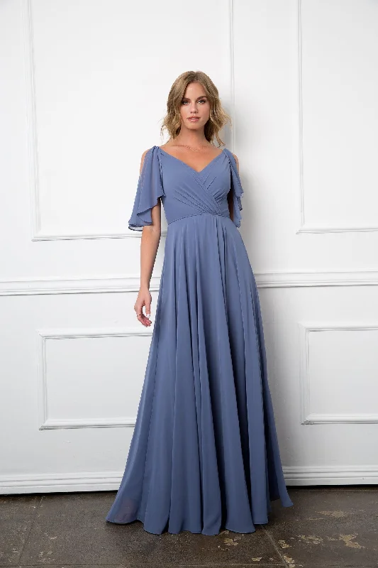 Lowest Prices Guaranteed!Long Bridesmaids Formal Chiffon Dress