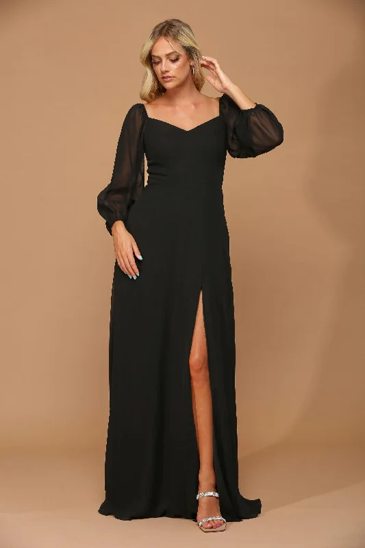 Shop Today, Save Tomorrow!Long Sleeve Formal Chiffon Dress Sale