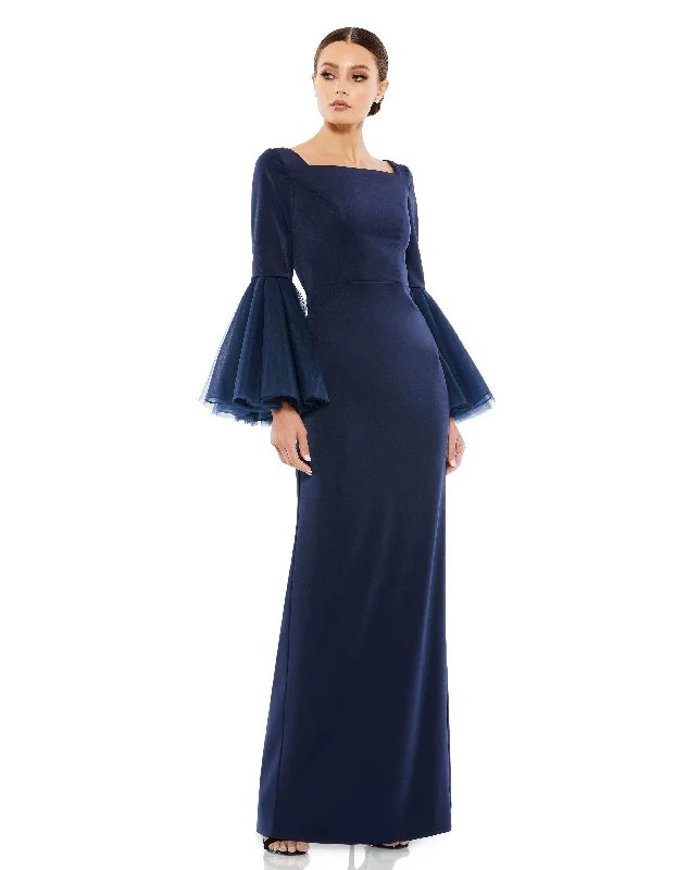 Shop Today, Save Tomorrow!Mac Duggal 11233 Long Formal Bell Sleeve Dress