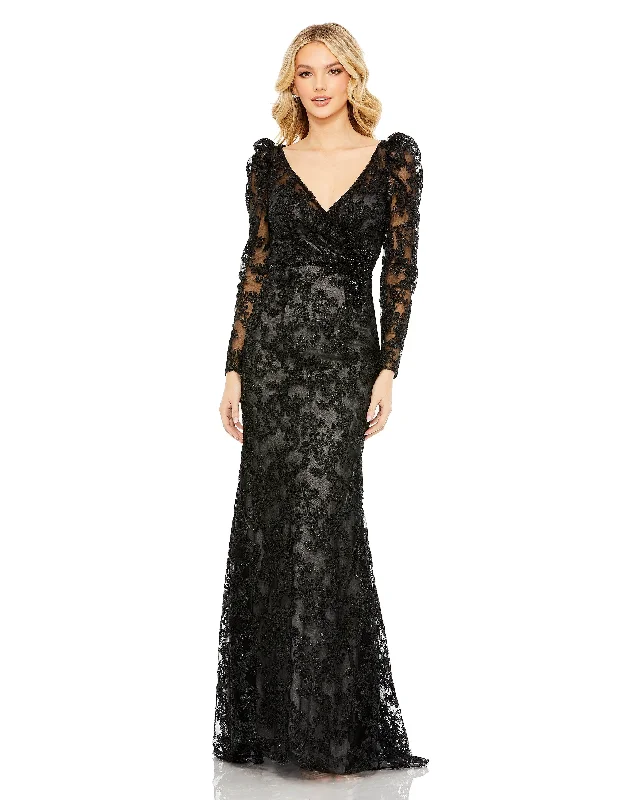 Get More for Less!Mac Duggal 11324 Long Mother of the Bride Lace Dress
