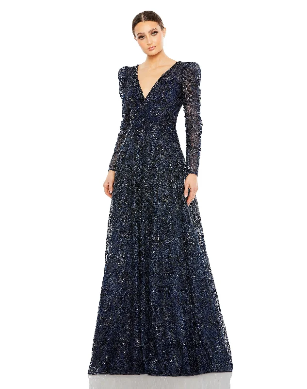 Exclusive Savings This Week!Mac Duggal 20353 Long Sleeve Formal Lace Dress