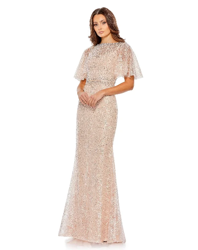 Today Only – Don’t Miss It!Mac Duggal 20368 Long Formal Beaded Lace Dress