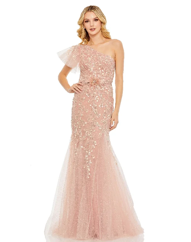 Stock Up and Save!Mac Duggal 20417 Long One Shoulder Formal Dress