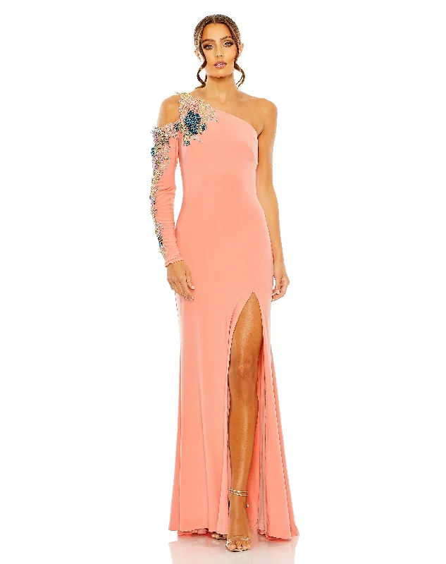 Limited Deals, Unlimited Savings!Mac Duggal 2204 Prom Long One Shoulder Formal Dress