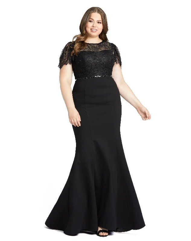 One Click Away from Big Savings!Mac Duggal 48984 Fabulouss Long Plus Size Cap Sleeve Dress One Click Away from Big Savings!Mac Duggal 48984 Fabulouss Long Plus Size Cap Sleeve Dress