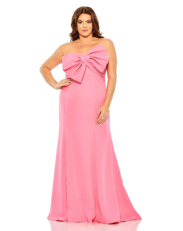 Shop Now and Save!Mac Duggal 49709 Fabulouss Long Strapless Plus Size Dress