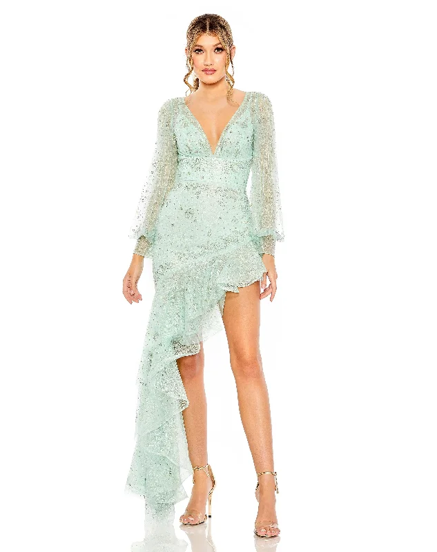 Lowest Prices Guaranteed!Mac Duggal 50744 High Low formal Floral Dress