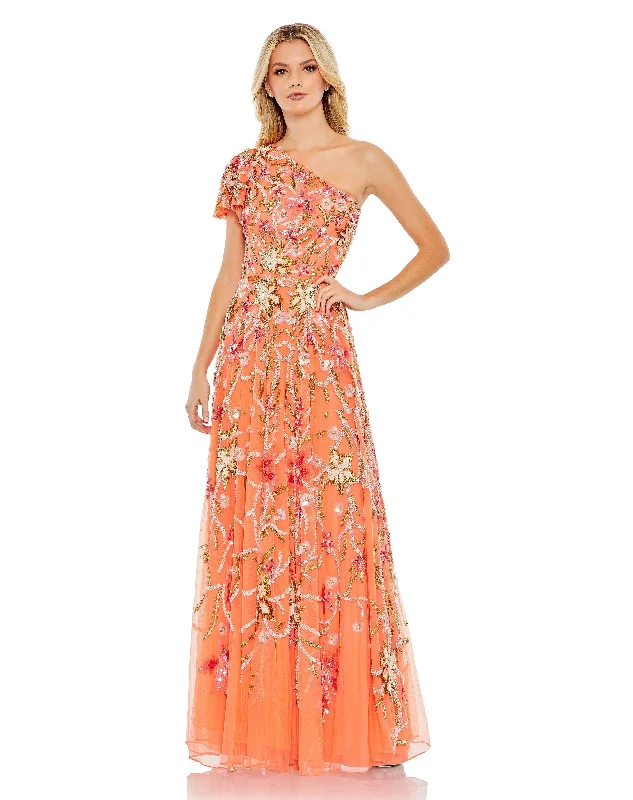 Today’s Deals, Tomorrow’s Regrets!Mac Duggal 5617 Long One Shoulder Floral Formal Dress