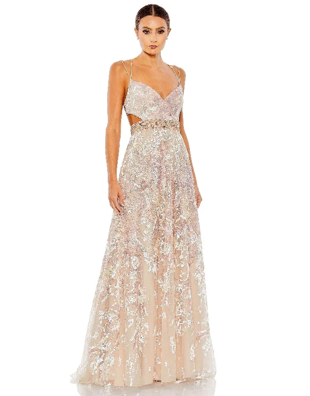 Buy More, Save More!Mac Duggal 68051 Long Spaghetti Strap Prom Dress Sale