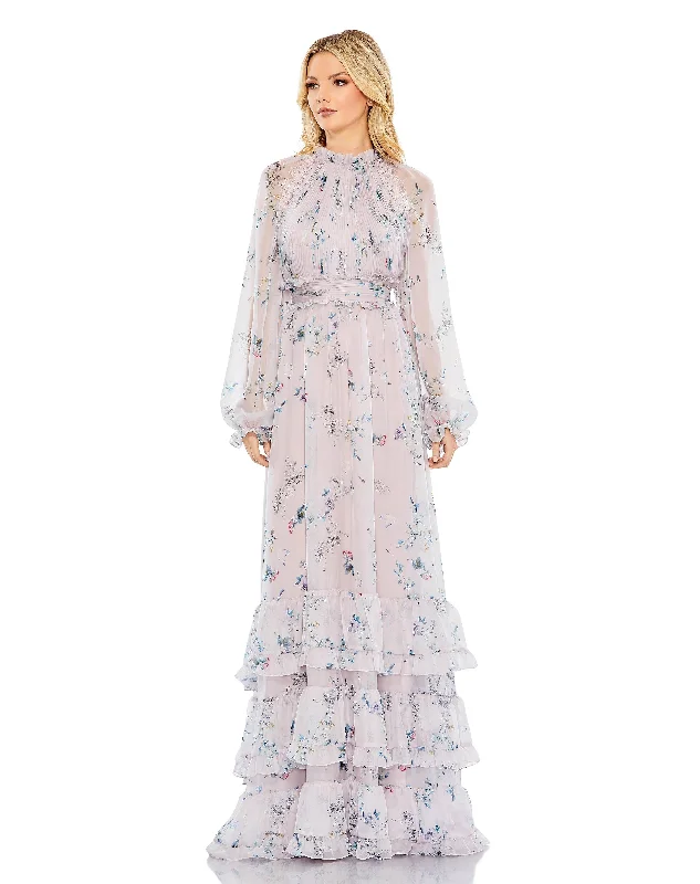 Everything Must Go!Mac Duggal 68199 Long Sleeve Formal Chiffon Dress