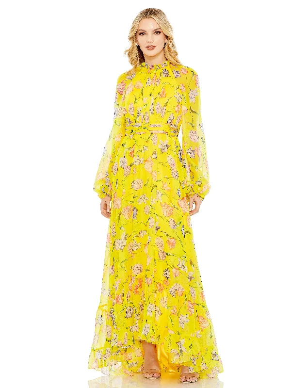 Save Money, Shop Happy!Mac Duggal 68218 High Low Formal Floral Print Dress