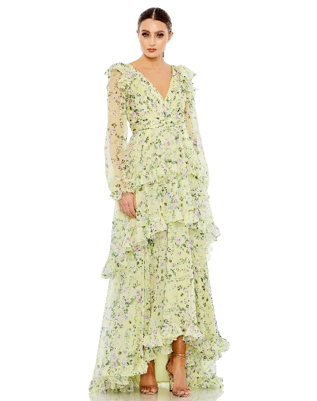 Don’t Wait – Deals Won’t Last!Mac Duggal 68220 High Low Formal Floral Dress