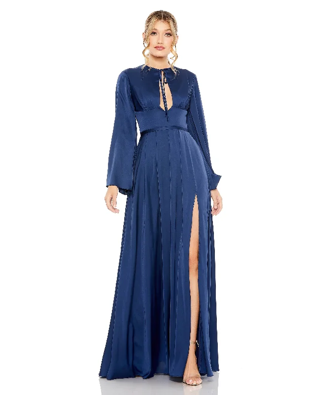 Must-Have Deals Inside!Mac Duggal 68308 Long Sleeve Formal A Line Dress