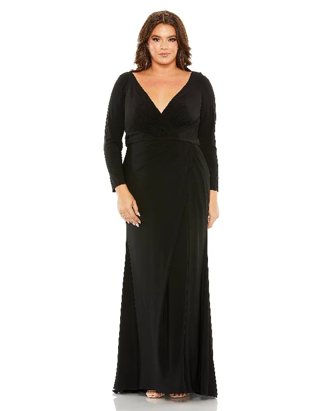 Hot Deals You Can’t Resist!Mac Duggal 68442 Fabulouss Long Sleeve Fitted Dress